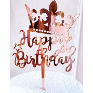 CAKE TOPPER HAPPY BIRTHDAY PRINCESS - L'Atelier des Gâteaux