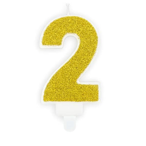 Bougie chiffre 2