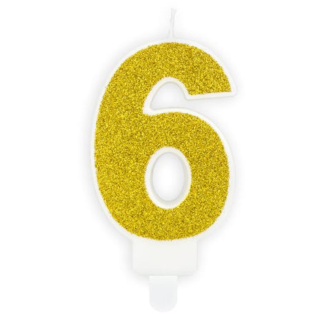 Bougie chiffre 6