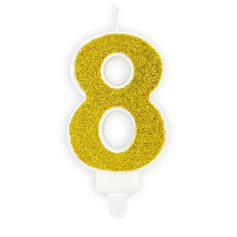Bougie chiffre 8