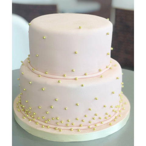 PIECE MONTEE ROSE ET DORE