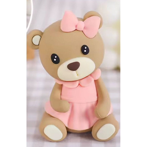 FIGURINE OURSON ROSE