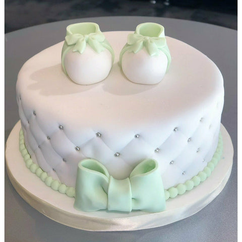 GÂTEAU CHAUSSONS BEBE VERT