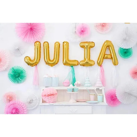 BALLON LETTRE OR 35CM