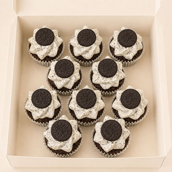 CHOCOLAT CREME OREO® Mini cupcakes atelierdesgateaux.com 