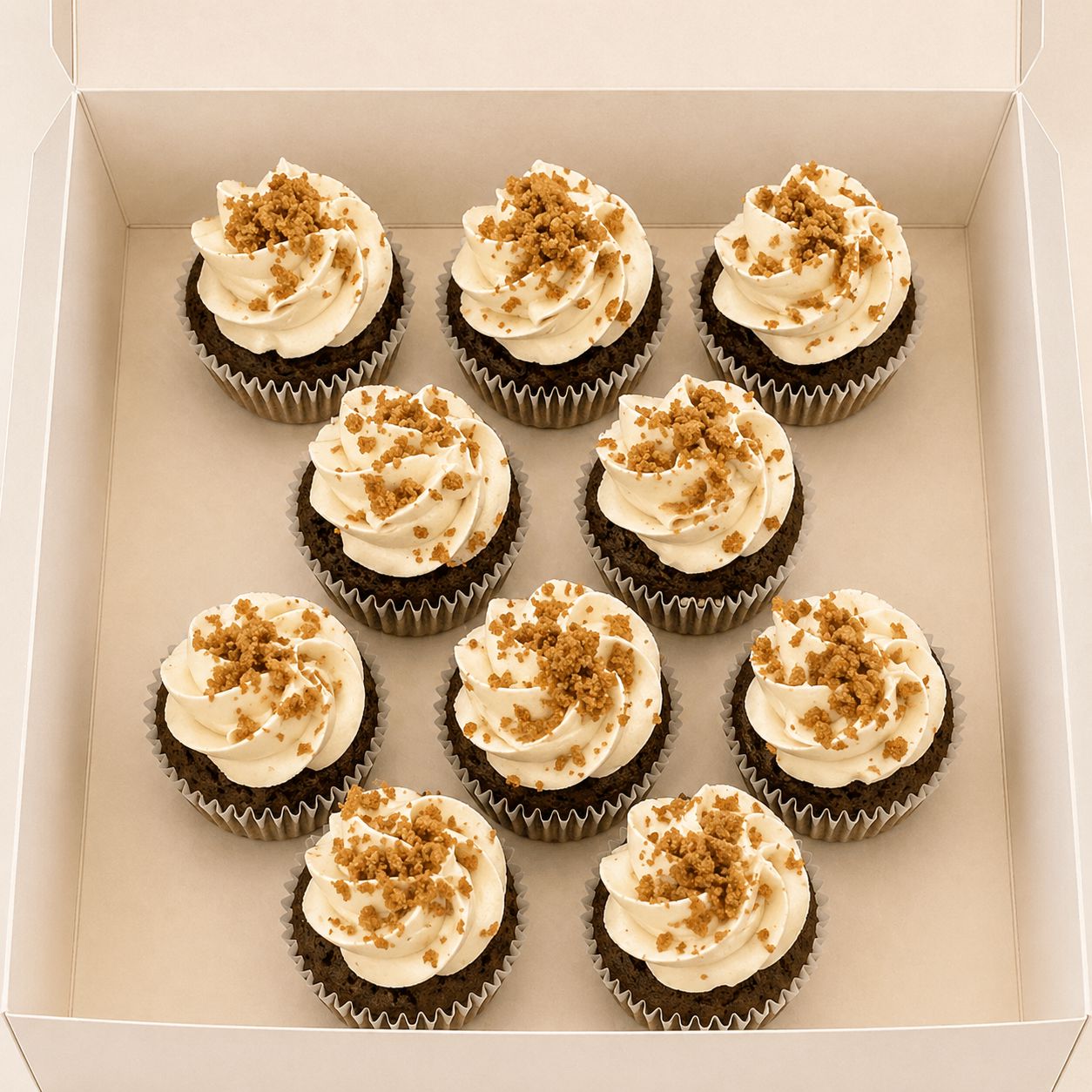CHOCOLAT CREME SPECULOS Mini cupcakes atelierdesgateaux.com 