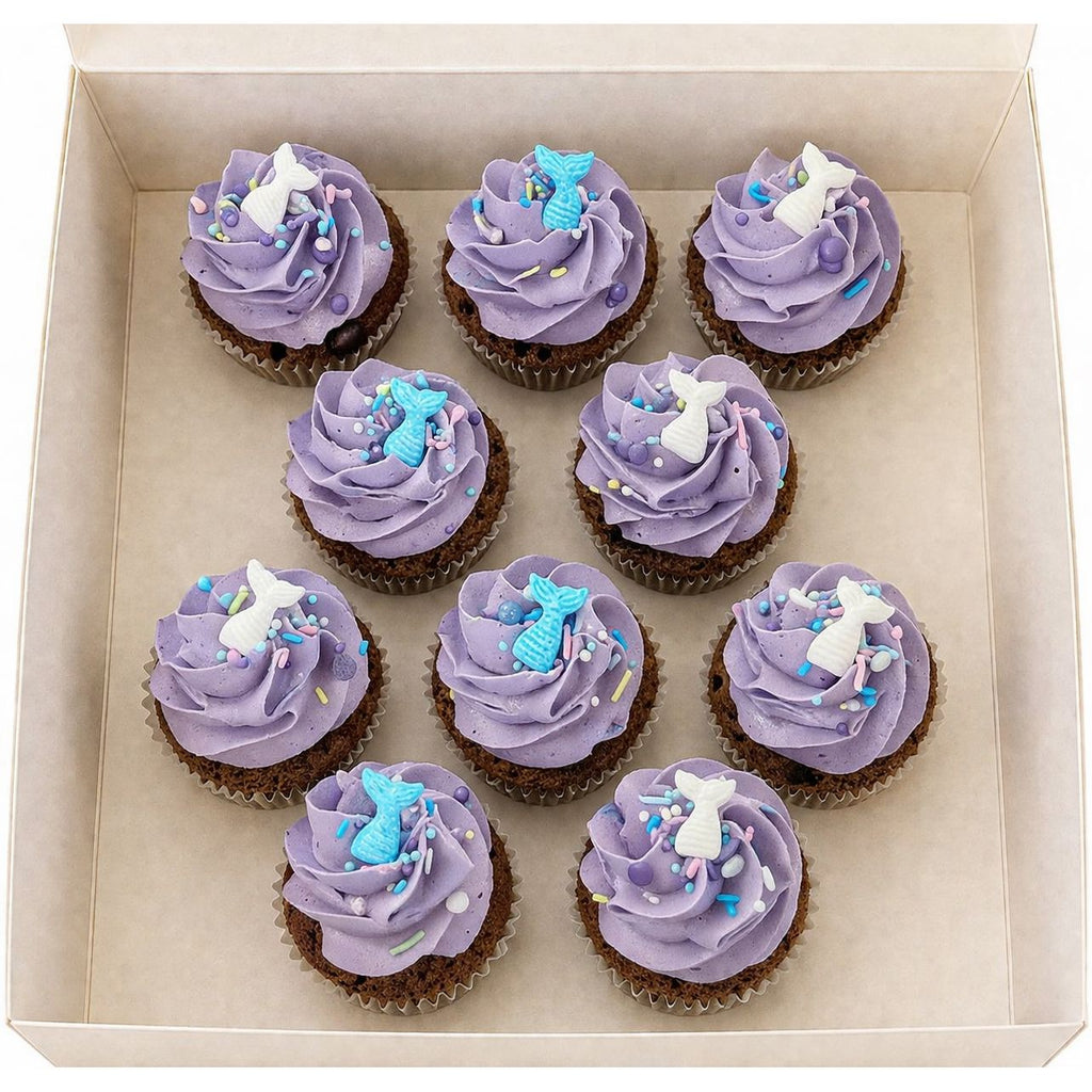 Chocolat crème vanille violette thème sirène