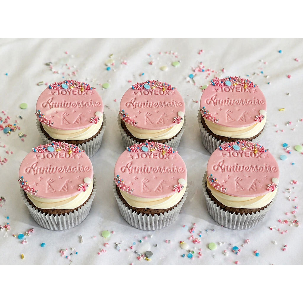 CUPCAKE DECORATION JOYEUX ANNIVERSAIRE