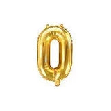 BALLON CHIFFRE 0 OR 35CM