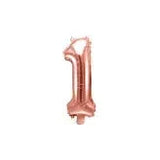 BALLON CHIFFRE 1 ROSE GOLD 35CM
