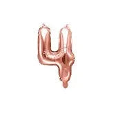 BALLON CHIFFRE 4 ROSE GOLD 35CM L'Atelier des Gâteaux 