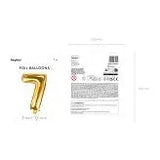 BALLON CHIFFRE 7 OR 35CM