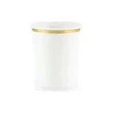 6 GOBELETS BLANC ET DORÉ