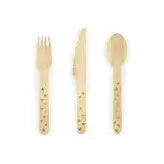 18 COUVERTS EN BOIS