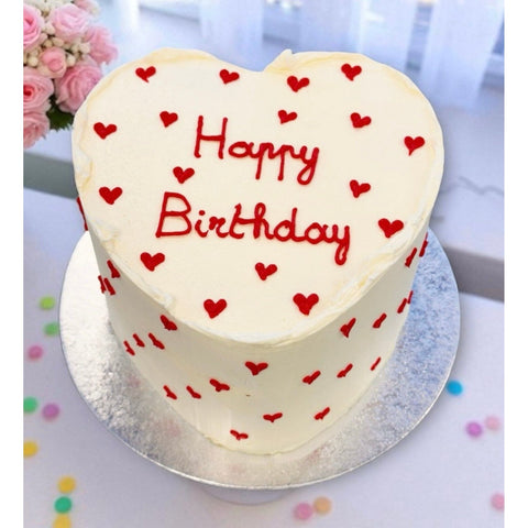 LE GATEAU COEUR ROUGE texte personnalisable