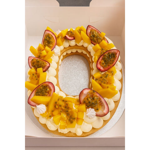 Number ou letter cake mangue/passion L'Atelier des Gâteaux 