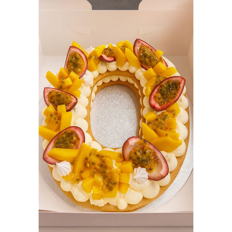 Number ou letter cake mangue/passion L'Atelier des Gâteaux 