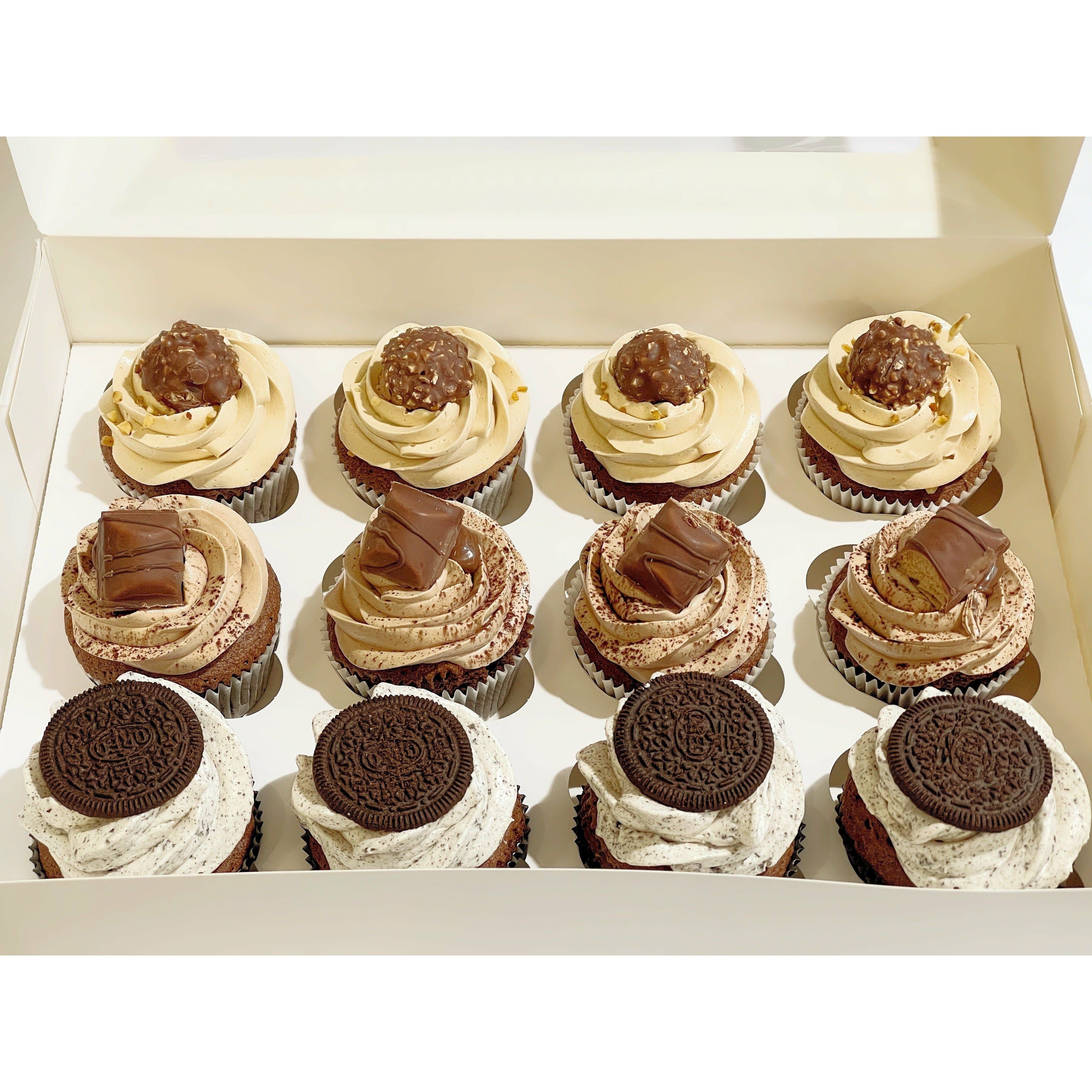 BOX CUPCAKES 3 PARFUMS CHOCOLAT - L'Atelier des Gâteaux
