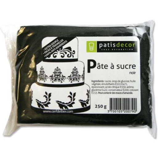 PATE A SUCRE NOIRE 250G - L'Atelier des Gâteaux