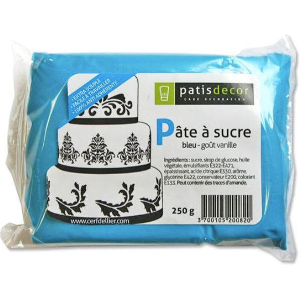 PATE A SUCRE BLEUE 250G - L'Atelier des Gâteaux