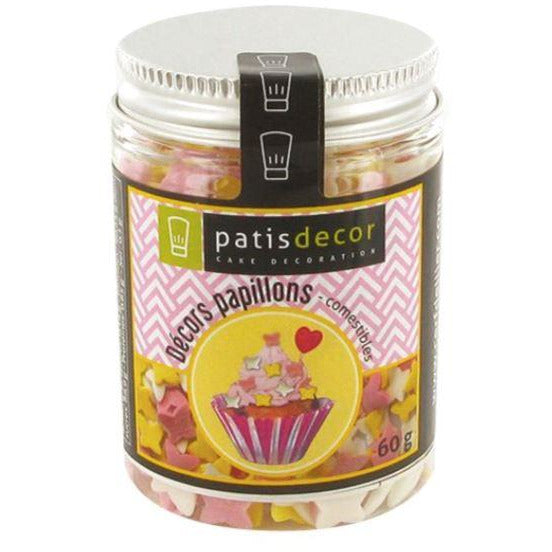 PAPILLONS COLORÉS EN SUCRE - L'Atelier des Gâteaux