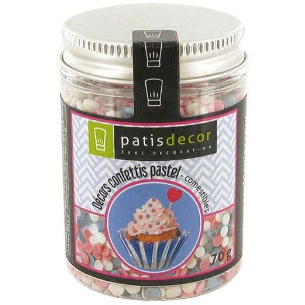 CONFETTIS MULTICOLORES PASTEL - L'Atelier des Gâteaux