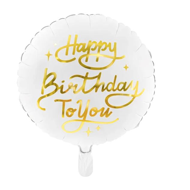 Ballon anniversaire Sticker Happy birthday 35cm : Chez