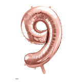 BALLON CHIFFRE ROSE GOLD 35CM