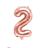 BALLON CHIFFRE ROSE GOLD 35CM