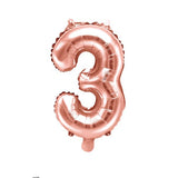 BALLON CHIFFRE ROSE GOLD 35CM