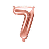 BALLON CHIFFRE ROSE GOLD 35CM