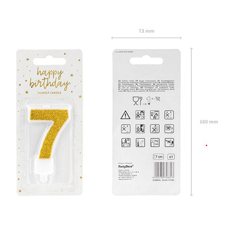 Bougie chiffre 7 L'Atelier des Gâteaux 