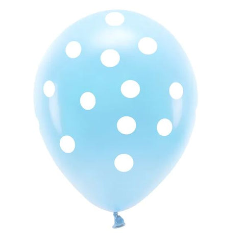 6 BALLONS BLEUS POIDS BLANCS 3