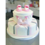 PIECE MONTEE CHAUSSONS ROSES