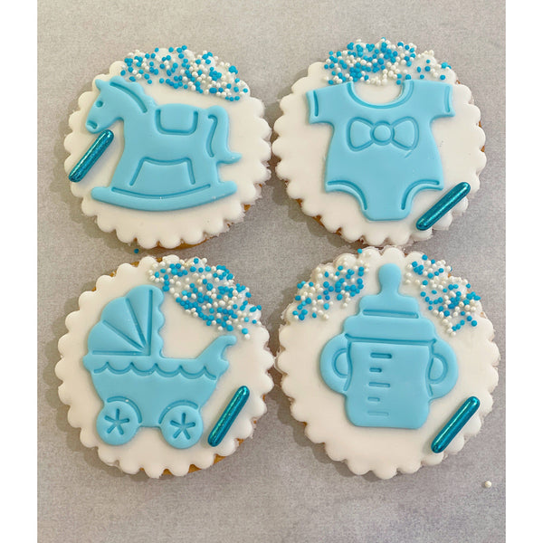 SABLÉS BABY SHOWER GARÇON L'Atelier des Gâteaux 