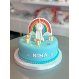GÂTEAU LICORNE BLEU