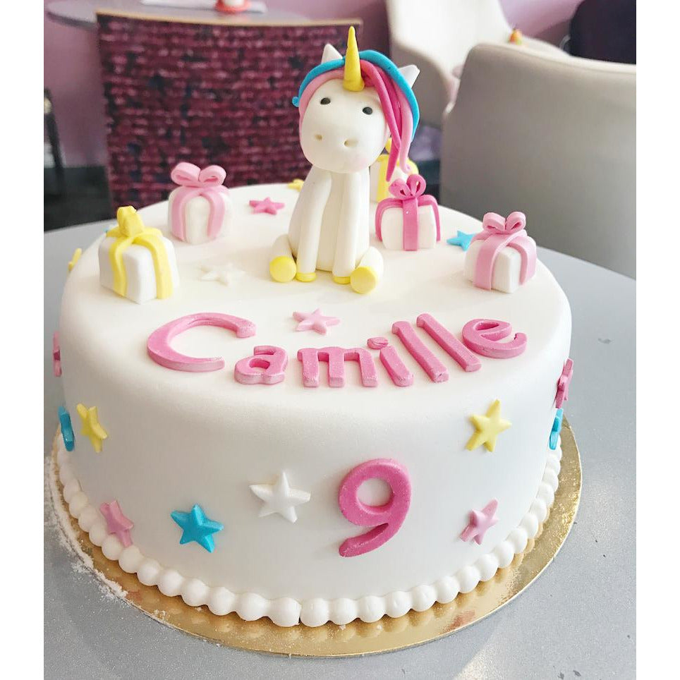 GÂTEAU LICORNE BLANC - L'Atelier des Gâteaux