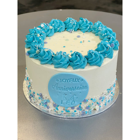 LE GATEAU D'ANNIVERSAIRE BLEU atelierdesgateaux.com 