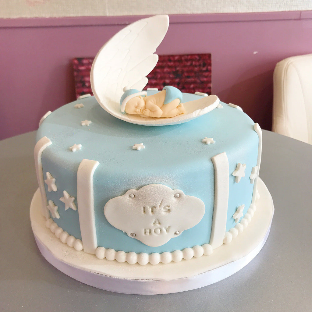 Gâteau bébé bleu 🍰