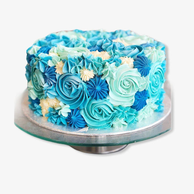 ROSETTE CAKE BLEU - L'Atelier des Gâteaux